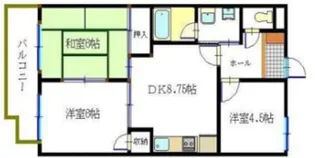 クレセント志木【4階】の間取り