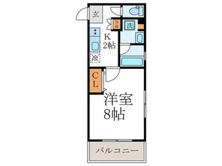 ベラジオ西陣聚楽II【2階】の間取り
