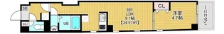 リバレイン南砂【6階】の間取り