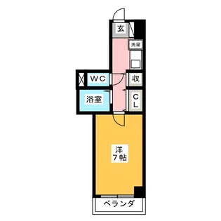 コスモピア金山【3階】の間取り