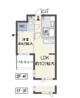 アーバングランデ吹田【1階】の間取り