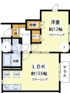 コート瀬田【1階】の間取り