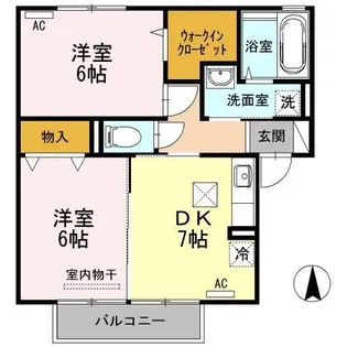 セジュール王ノ瀬【1階】の間取り