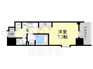 ラグゼ住道【2階】の間取り