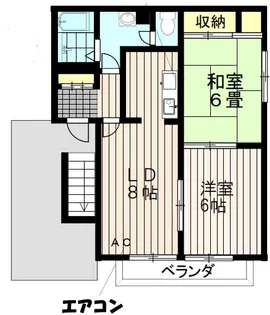 カサデ・フォーレ【1階】の間取り