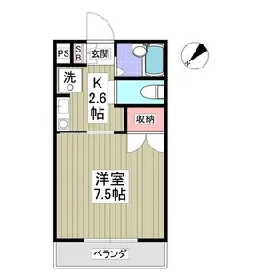 シャトー一の沢【3階】の間取り