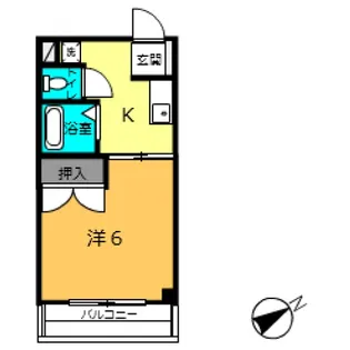 コーシュービル88【3階】の間取り