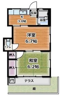 アスカハイツ【1階】の間取り