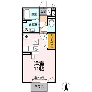 グレイスガーデン B【1階】の間取り