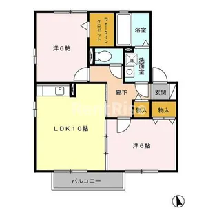 カトル・セゾン【2階】の間取り