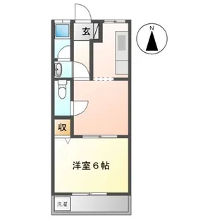 オリンピアB【2階】の間取り