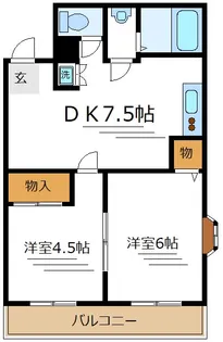 プライムハイツ【2階】の間取り