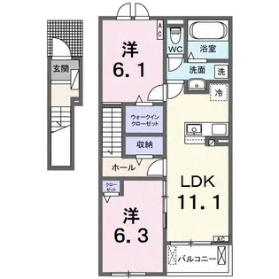 TOMY・K【2階】の間取り
