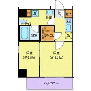 ディアレイシャス南砂町【3階】の間取り