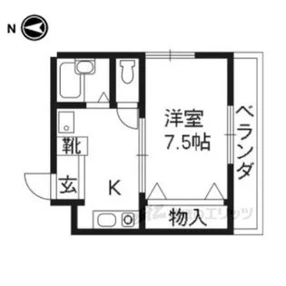 イレート壱番館【1階】の間取り