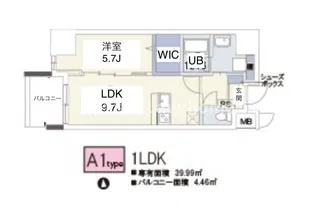 ドミツィール福【8階】の間取り