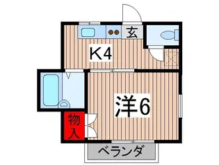 クエール所澤【2階】の間取り