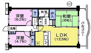 リブェール光が丘【2階】の間取り