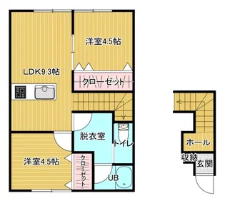 STAGE NISIGOU【2階】の間取り