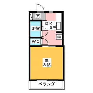 チェリベ若王子【3階】の間取り