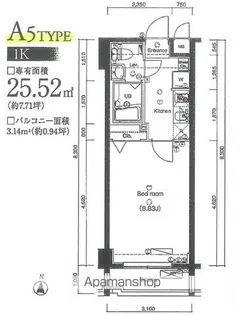 ARTESSIMO ARDITO【4階】の間取り