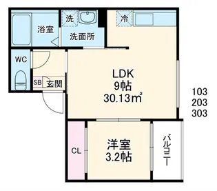 Revive相武台前【1階】の間取り