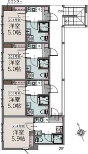 グレイスウッド羽田【2階】の間取り