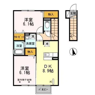 ユイット創【2階】の間取り