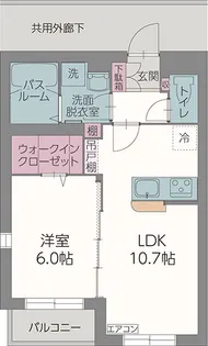 フラッツ エドワリ【1階】の間取り