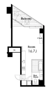 カスタリア広尾【6階】の間取り