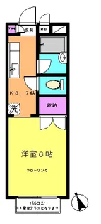 ツインピークヒルB棟【2階】の間取り