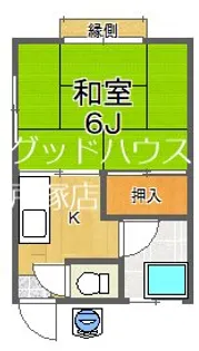 ハイツ坂田【1階】の間取り