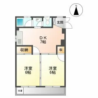 辻広ビル【6階】の間取り