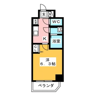 プレサンスTHE MOTOYAMA【10階】の間取り