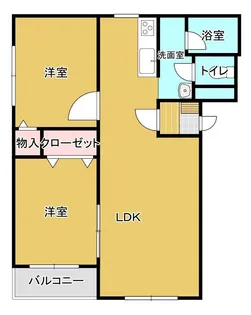 宮城県大崎市古川福沼1【マンション】の間取り