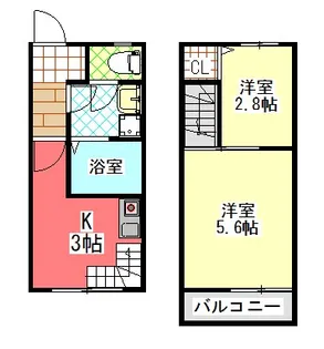 静岡県静岡市清水区江尻町【アパート】の間取り