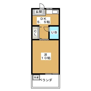 ハイツ木曽路【3階】の間取り