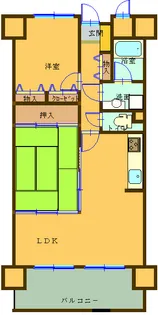 バルミータウン広【4階】の間取り