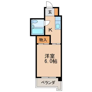 第5七福ビル【2階】の間取り