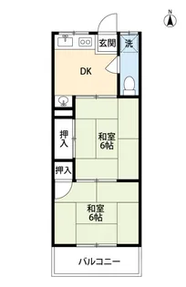 第1清涼マンション【4階】の間取り