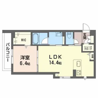 モントレゾール【4階】の間取り