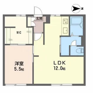 メゾンドグレープ A棟【1階】の間取り