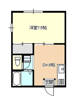 岡山県岡山市中区土田【アパート】の間取り