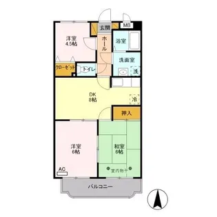 宮の杜【3階】の間取り