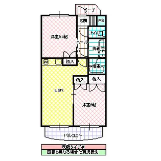 サンシャインヴィラ赤塚【2階】の間取り