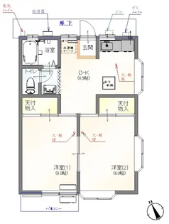 サンハイツ柴崎【2階】の間取り