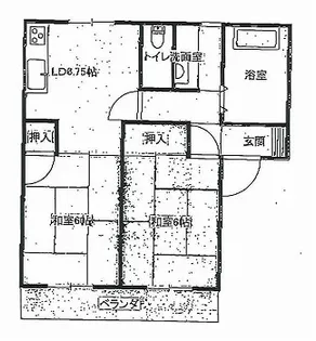 フレグランス・アゾノ【2階】の間取り
