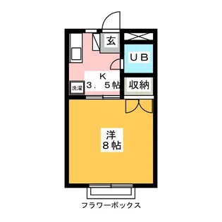 カレッジコーポ タジマ【2階】の間取り