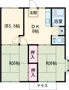ウエスト立川【1階】の間取り