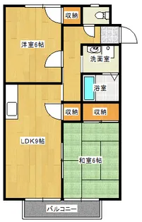 サンビレッジ竜之口 D【2階】の間取り